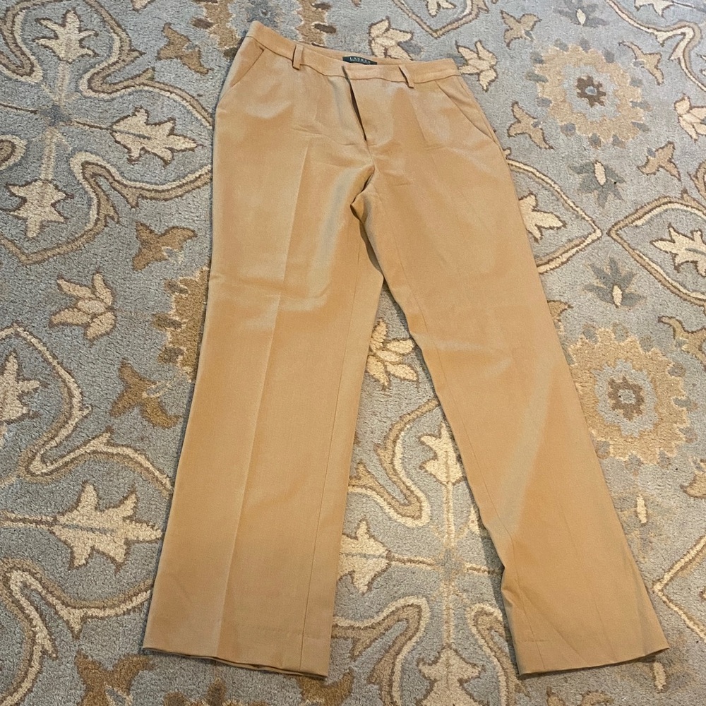 Polo by Ralph Lauren Women's Tan Tailored Trousers $30  (wool)
